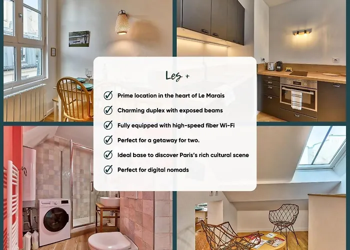 Duplex Lumineux & Calme - Le Marais Proche Metro 8 - Jungle Loft *